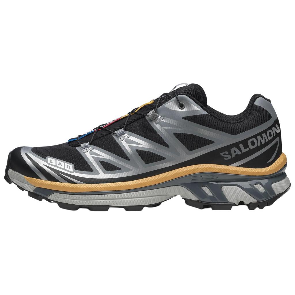 SALOMON XT-6 Comfortable Soft Durable Breathable Low-Top Casual Trail Running Shoes Unisex Sneaker Black 477394