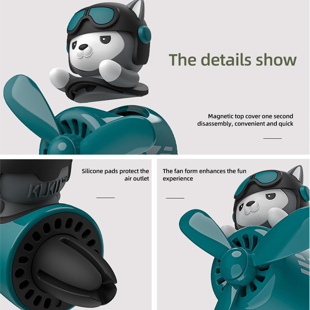 Автомобильный освежитель воздуха Bear Pilot, автоаксессуары, интерьерный диффузор для духов, вращающийся пропеллер, магнитный ароматизатор