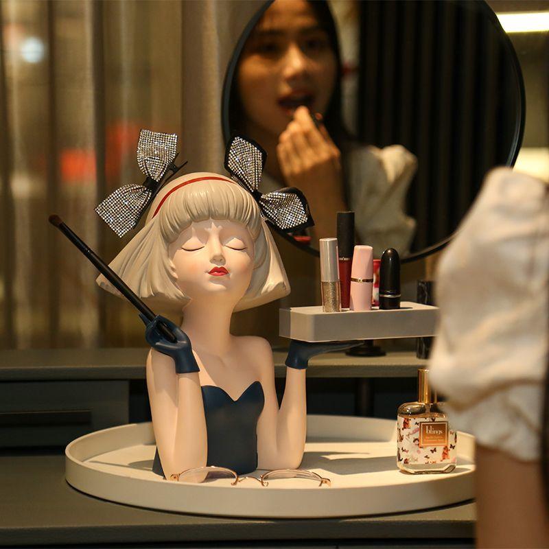 Креативные современные смоляные украшения для девочки, исцеляющий департамент, скульптура для украшения прихожей, дома, спальни, туалетного столика, фигурки, поделки