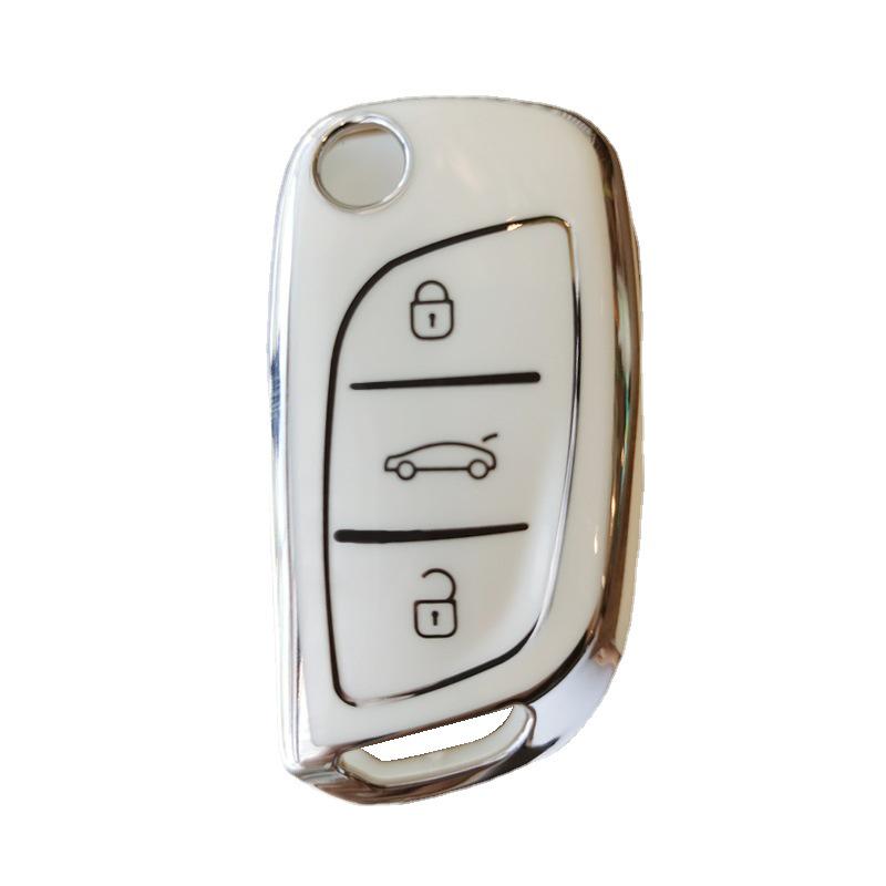DS Master Xiongbing Iron General Car Remote Key Cover with Buckle – Unisex Car Key Aftermarket Accessory.