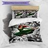 Heroine Power Design Bed Bedding Set 1 Duvet Cover + 2 Pillowcases Soft Breathable Household Bed Linens