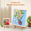 Wooden Picture Frame Multi Size Wooden Photo Holder Art Puzzle Holder Children Painting Drawing