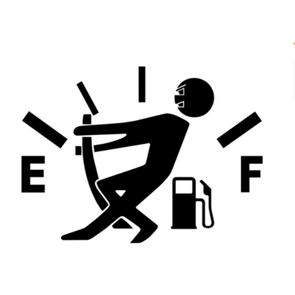 Смешная наклейка на автомобиль, наклейка с пустым указателем уровня топлива, водонепроницаемый винил для автомобиля, грузовика, мотоцикла, внедорожника — уникальная идея для подарка!