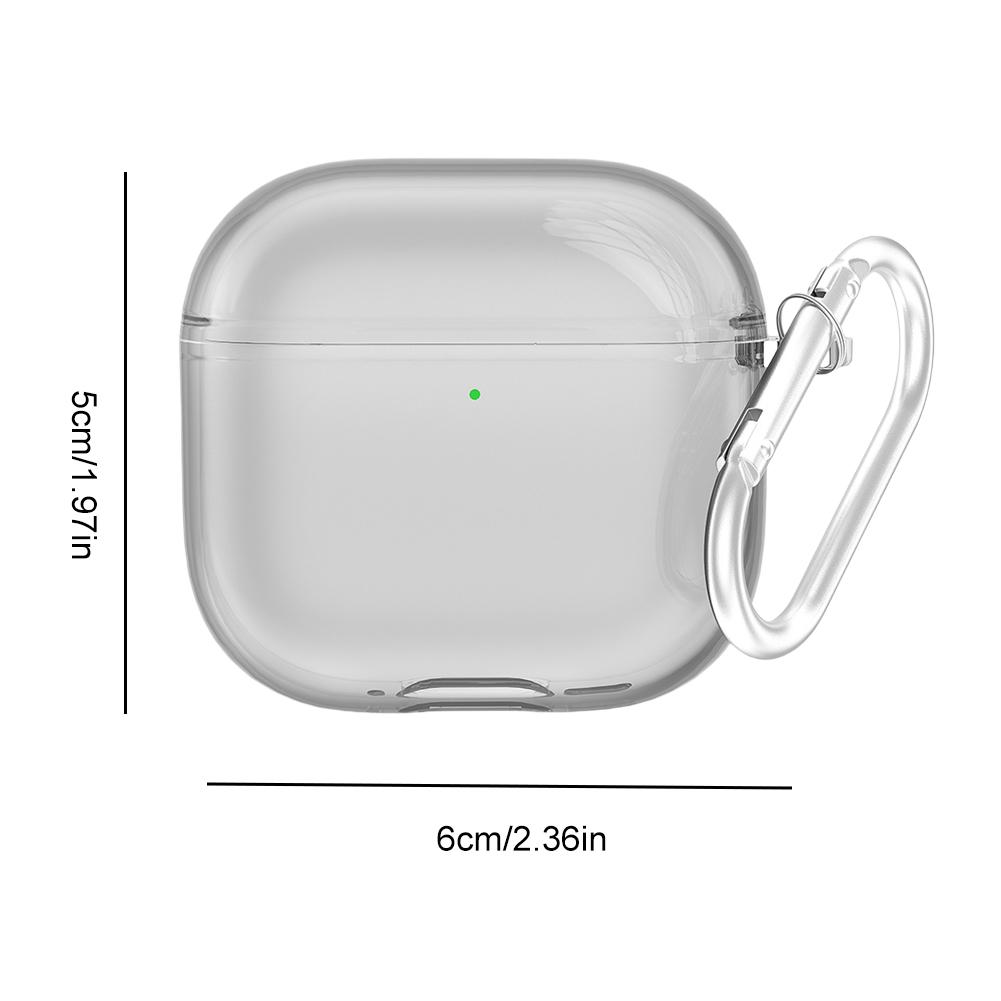 Прозрачный чехол для наушников AirPods 4 (2024) Чехол для зарядки TPU Прозрачный защитный чехол Чехол для беспроводных наушников