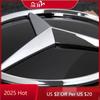 Car Sticker For Mercedes Benz Chrome Silver And Glossy Black Front Grilled Star Emblem Illuminated Logo For Mercedes Benz GLC X2