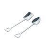 3 Pcs/Lot Iron Catalpa Spoon Thickened Stainless Steel Creative Eating Watermelon Artifact Shovel Spoon Iron Catalpa Spoon Dessert Ice Cream