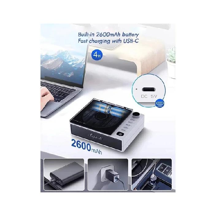 Retro CD Player Portable Bluetooth Speaker Album Disc Music Player Nostalgic Gift for Home Retro/Vintage CD Player