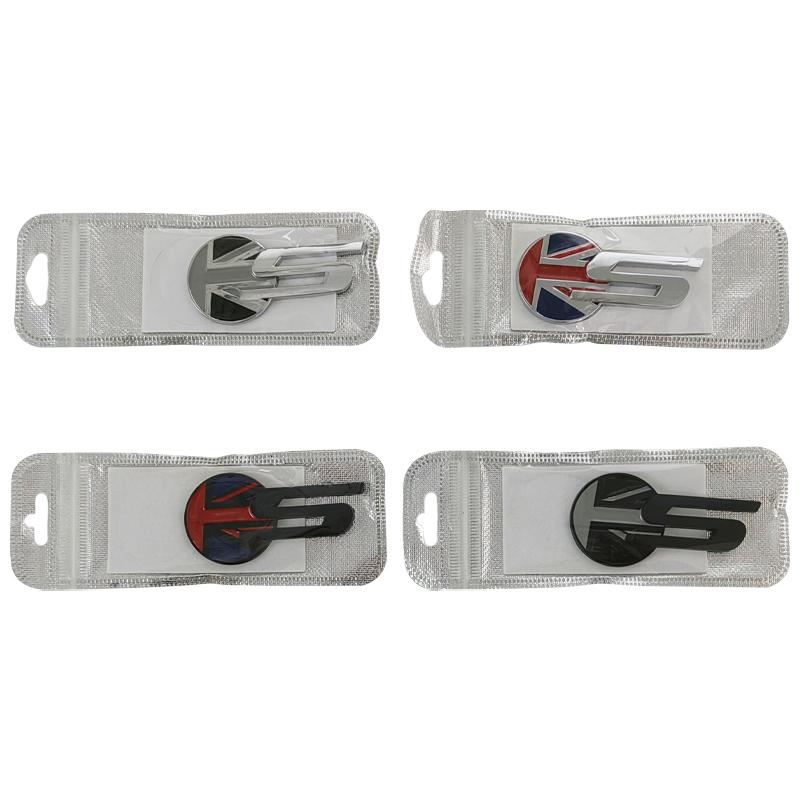 3d Metal British flag S Logo Badge Sticker Car Side Fender Rear Trunk Emblem Decal Car Accessories