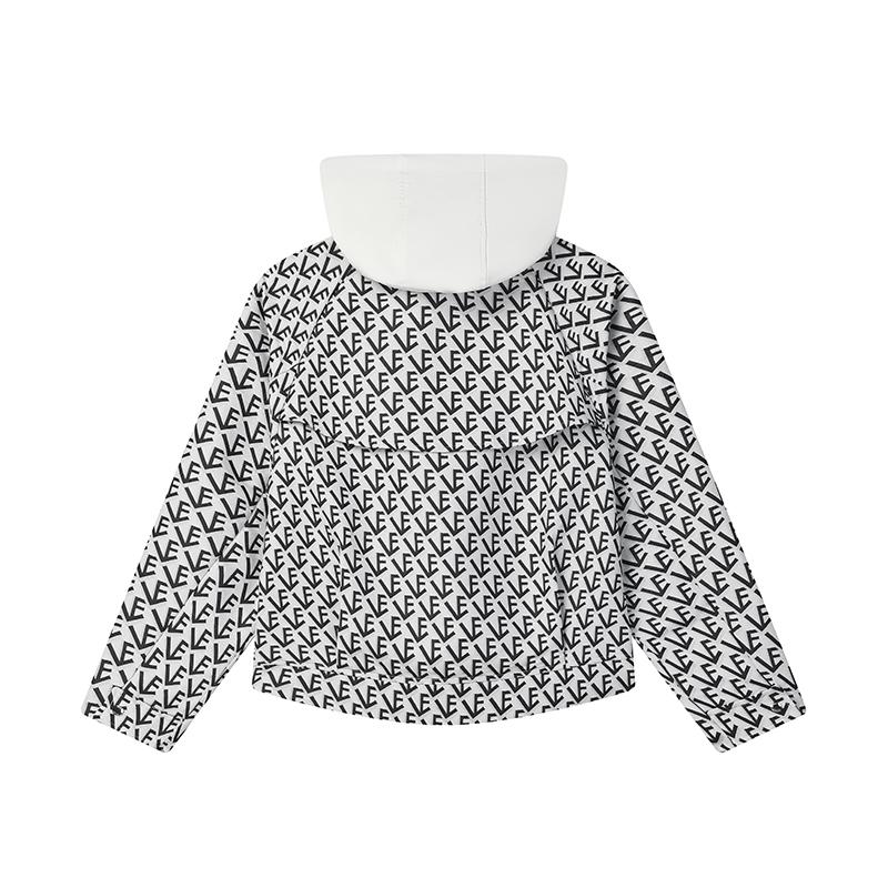 Новое тканое пальто FILA женское с принтом по всей поверхности F11W514702FZA