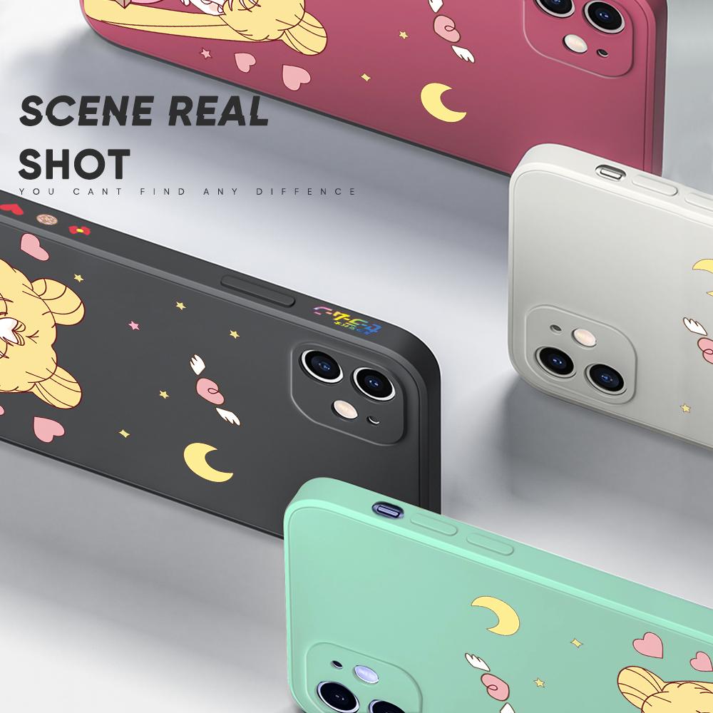 Чехол для телефона с милой девушкой из мультфильма для Redmi Xiaomi POCO Note 10 Pro 9 9A 9T 10C 8 7 11 Lite 5G X3 M3 с квадратным краем, мягкие защитные чехлы для полной камеры