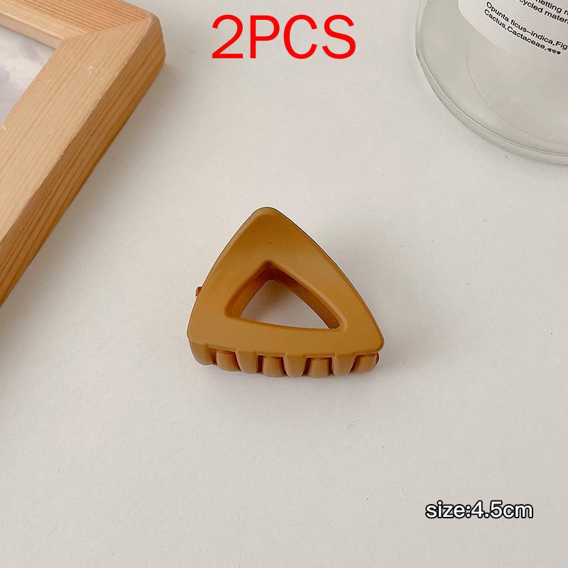 2 шт., комплект головных уборов премиум-класса, новые женские модные зажимы для волос, кофейные, черные, акриловые, большие заколки для волос, зажим для женщин, заколка, аксессуары для волос