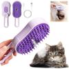 3-in-1 Cat Steam Brush, Self Cleaning Steam Spray Massage Comb Cat Massage Brush Eliminate Flying Hair for Cat and Dog Pet Brush