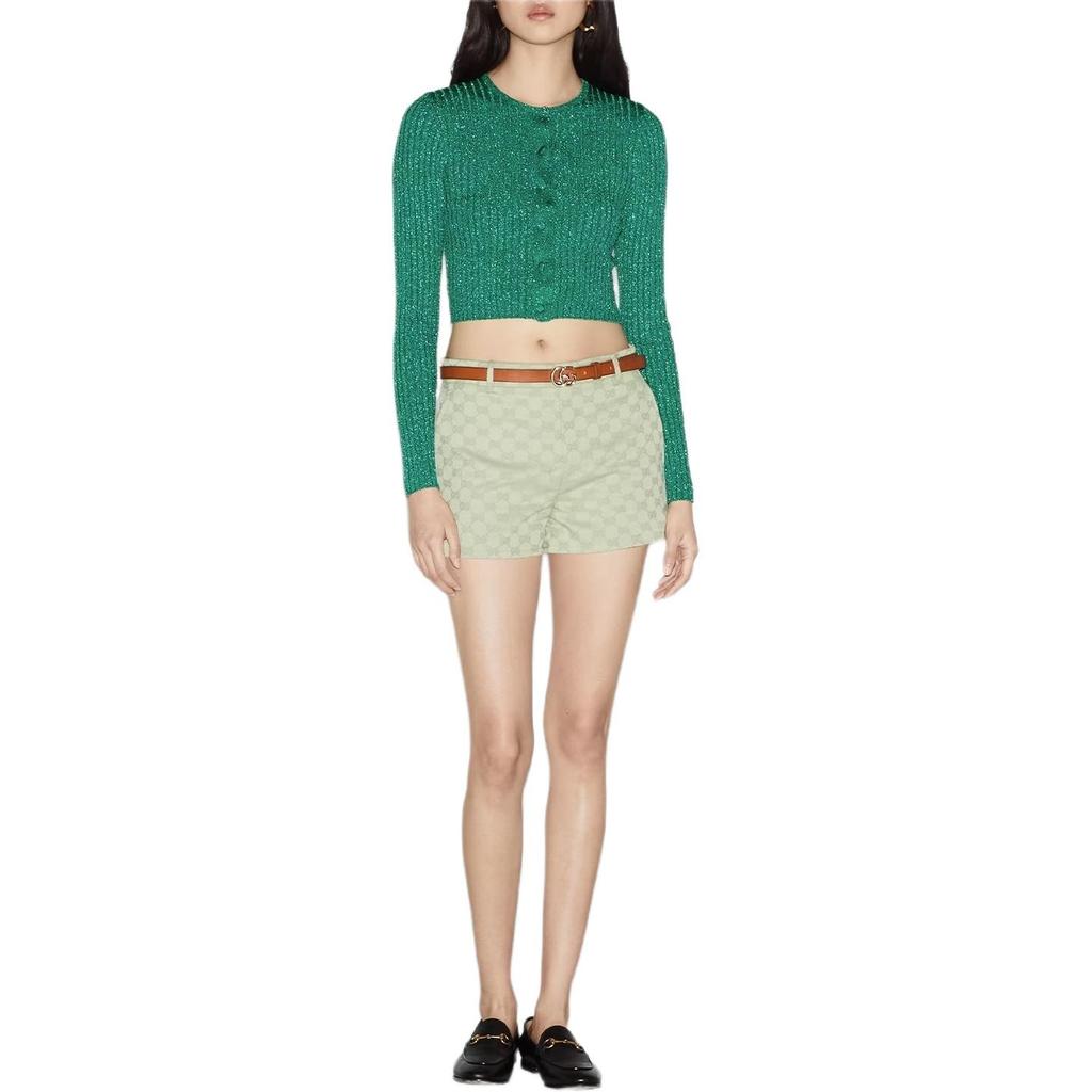 GUCCI Knitwear Women's Green Crew Neck Moderate 782109-XKDWD-3180