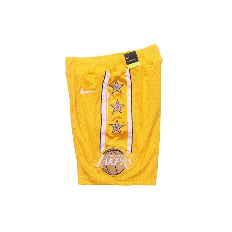 Nike Мужские баскетбольные шорты Los Angeles Lakers Swingman, желтые CD2625-728