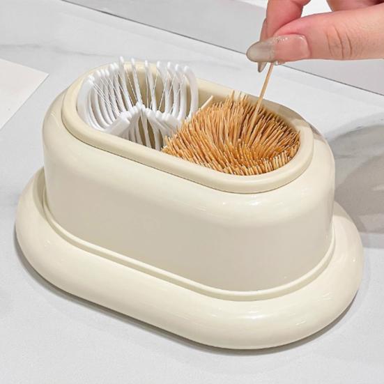 Мультяшная зубочистница со съемной пылезащитной крышкой, пластиковая зубочистка, стоматологическая