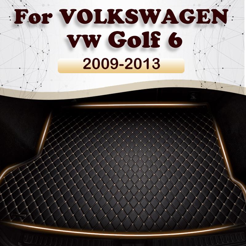 Коврик в багажник автомобиля для VOLKSWAGEN VW Golf 6 2009 2010 2011 2012 2013, автомобильные аксессуары на заказ, интерьер автомобиля