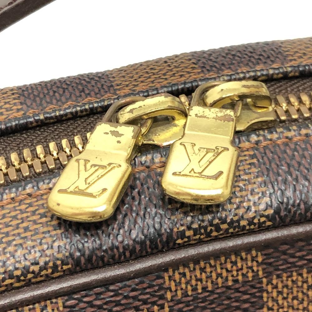 Louis Vuitton N51292 Damier Ipanema GM Pochette Shoulder Bag Canvas Ebene Brown