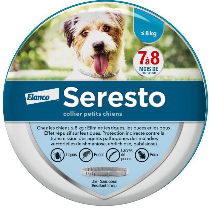 SERESTO Dog Flea and Tick Collar -8kg 1 Unit
