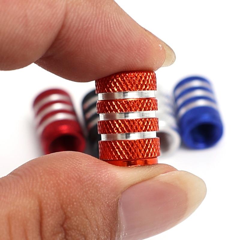 4/1PCS Car Tire Valve Stem Caps Bolt Aluminum Dustproof Valve Caps Motorcycle Bike Tires Valves Tyre Stem Valve Caps Thread Caps