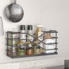 Carbon Steel Seasoning Storage Rack Wall Mounted Spice Storage Draining Shelf  Refrigerator