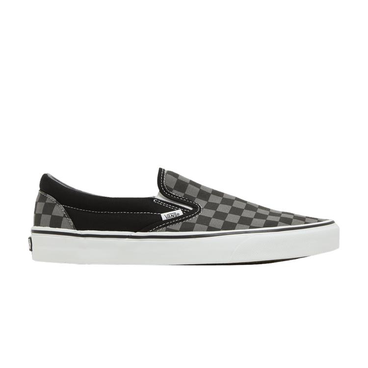 Мужские кеды Vans Classic Slip-On Клетка Черный Серый Оловянный