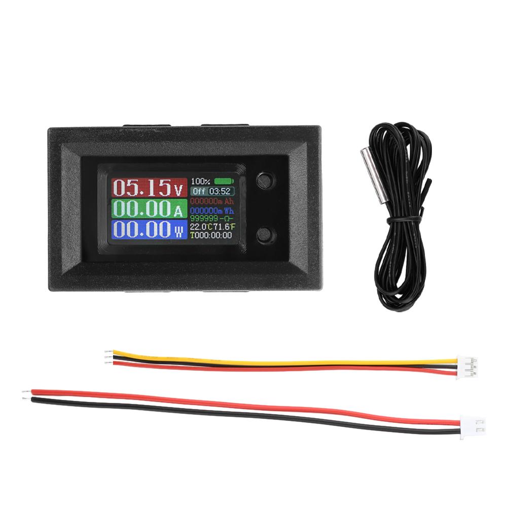 DC4-30V 10/50/100A 0.96-inch Color Screen Low Voltage Power Supply Voltage Current Power Multifunctional Measuring Instrument