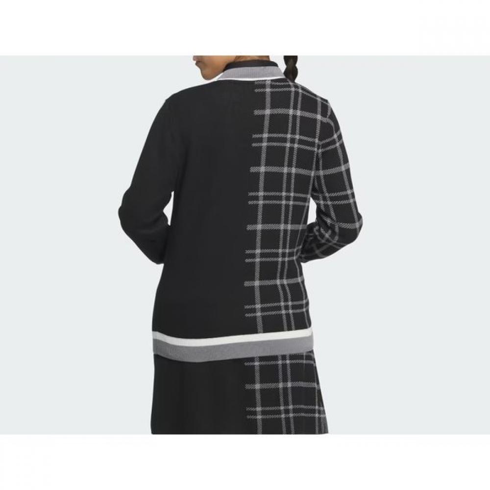 Adidas Гольф-пулея мода 3s клетчатый кардиган Is4752 Is4753 Is4754