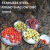 Походная обеденная тарелка Нержавеющая сталь Сервировочная тарелка Устойчивая к ржавчине Термостойкая Многоразовая Можно мыть в посудомоечной машине Для кормления