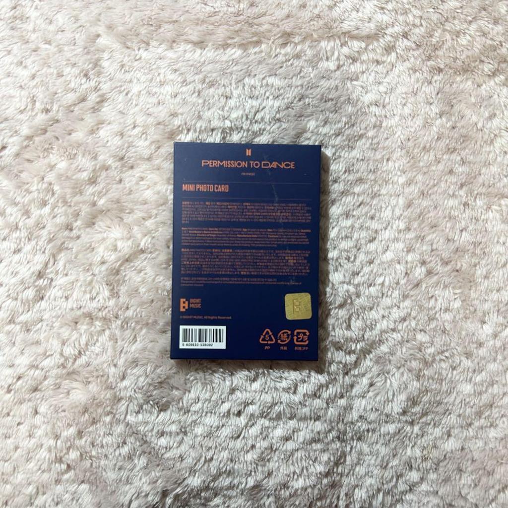 [Б/У] BTS PERMISSION TO DANCE Мини фотокарточки набор из 8 шт.