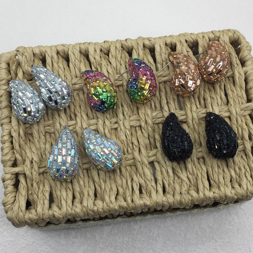 Earrings Geometric Ear Studs Comma Design Eardrop Jewelry for Club Anniversary