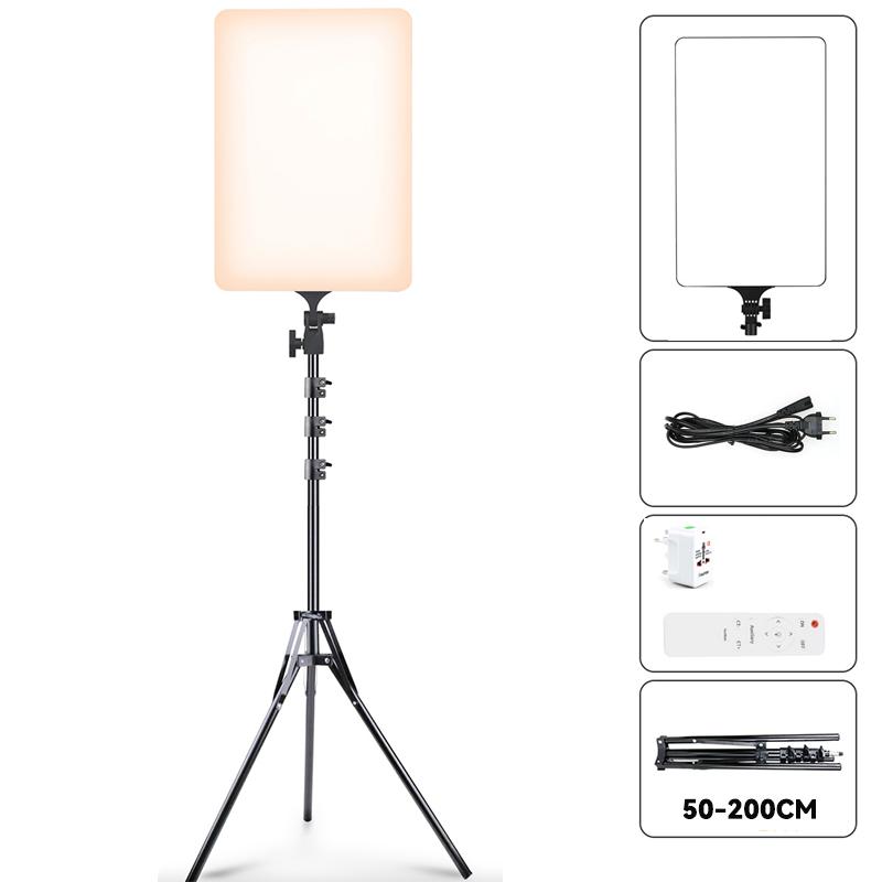 16-дюймовый светодиодный видеосветильник двухцветный 3200-5600K панель освещения для фотосъемки на камере фотостудия заполняющая лампа для Youtube Tiktok