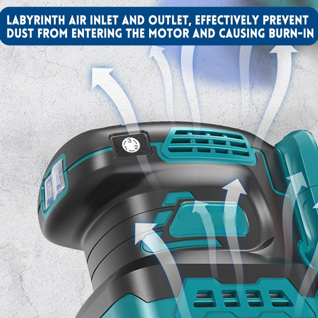 Бесщеточный электрический шлифовальный станок с произвольным орбитальным движением, наждачная бумага, шлифовальный станок для дерева, полировальный станок, электроинструменты для Makita, аккумулятор 18 В, 125 мм