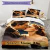 3PC Custom Name Love Titanic Bedding Set Printed Bedding Set Duvet Cover Closure Includes 1 Duvet Cover & 2 Pillowcases for All Seasons Bedroom