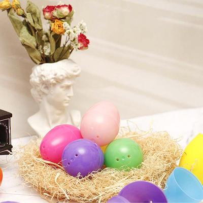 12 шт./24 шт. Забавные пластиковые пасхальные яйца Игры Поделки DIY Украшения Декор для вечеринки Игрушки Аксессуары Пасхальный декор Пасхальная охота за яйцами,