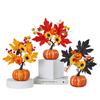 Новинка Декор к празднику урожая тыквенные украшения, настольное украшение тыква кленовые листья, осенний домашний декор цветы, украшение в скандинавском стиле