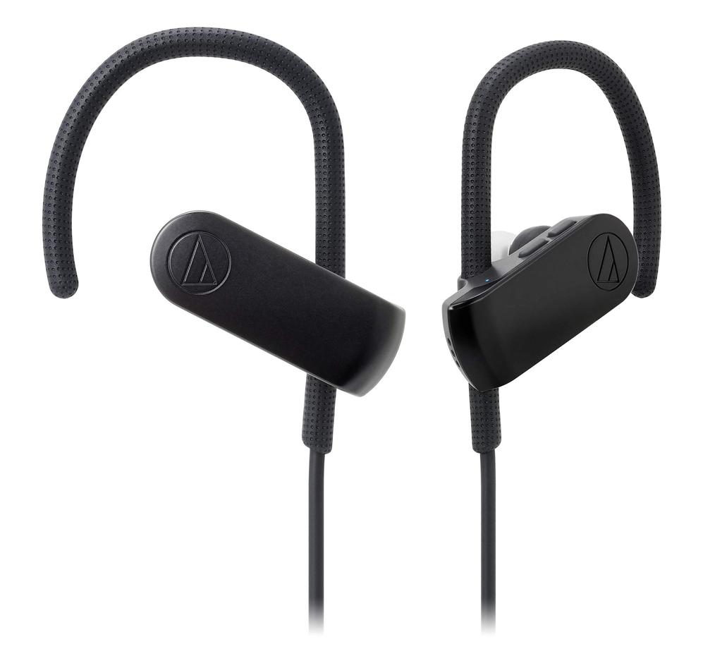 SONICSPORT Wireless Earphones Bluetooth Remote Included Graphite Black BK Audio-Technica Waterproof/Sports Control/Mic ATH-SPORT50BT