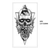 Xqb Black Skull Animal Eagle Snake Water Transfer Tattoo Simulation Disposable Tattoo Sticker