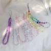 Y2K Heart Beaded Phone Strap Pendant Mobile Phone Lanyard Chain  Phone Accessories
