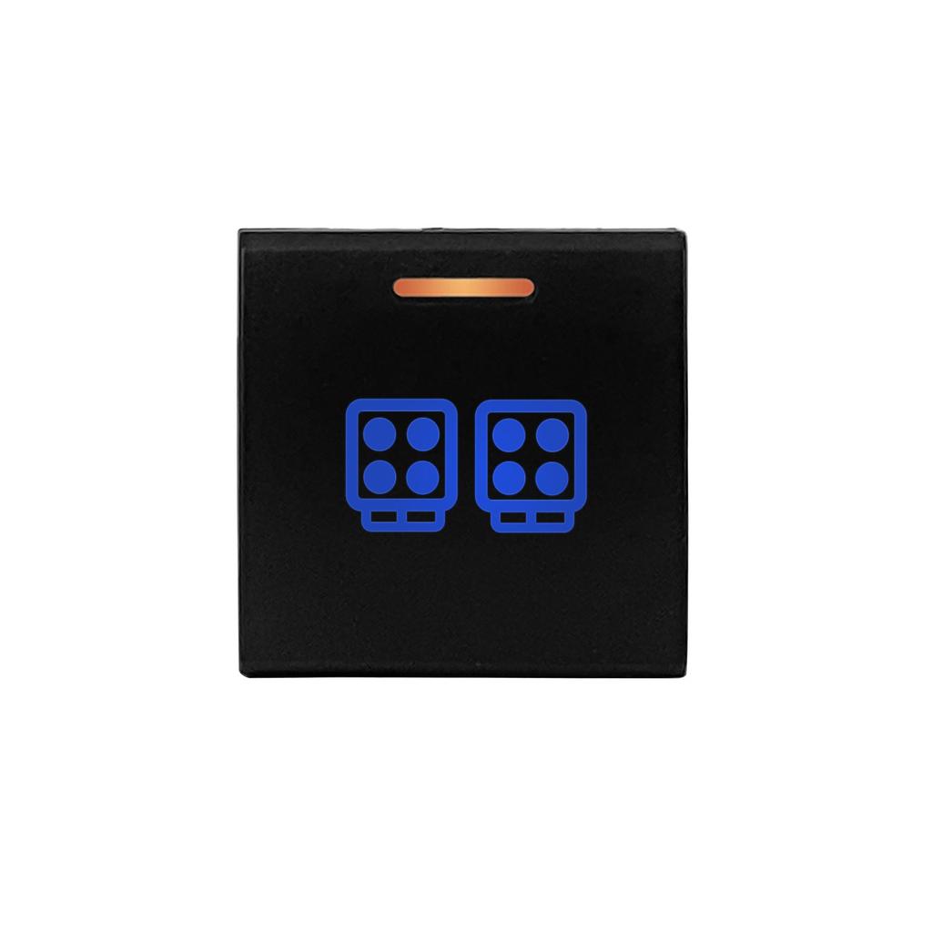 12V Blue Orange Light Latching Momentary Push Switch 22 X 22mm For Toyota Prado 150 Series Camry Hiace Corolla RAV4 Land Cruiser