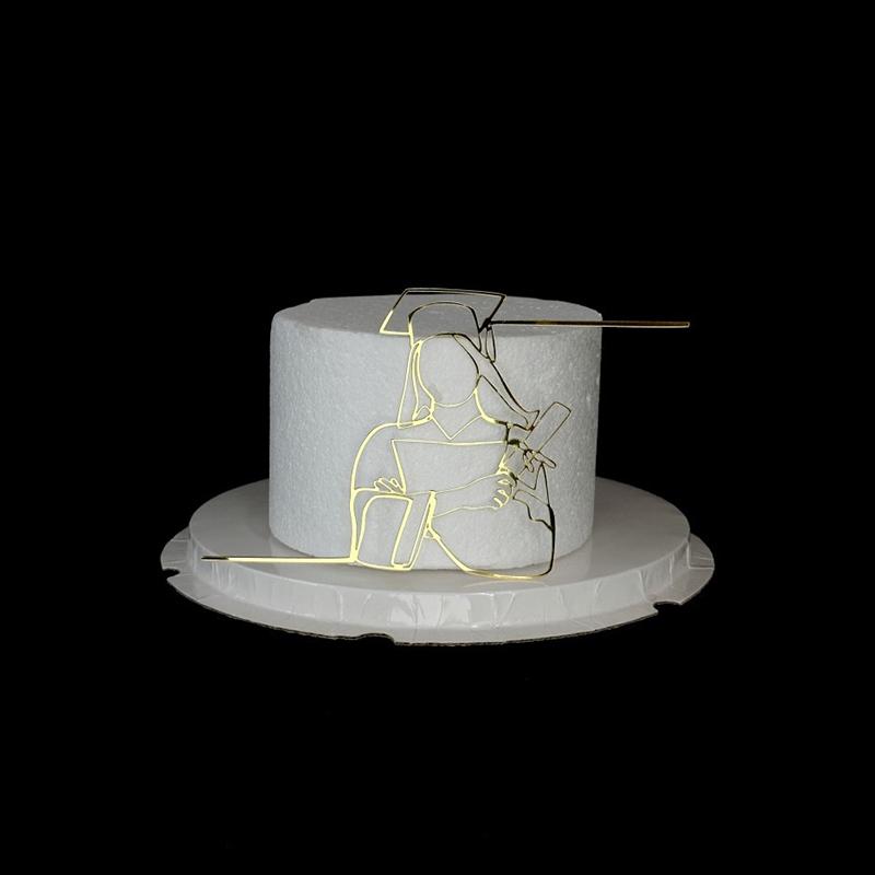 Doctorial Hat Graduation Party Cake Toppers Doctor's Acrylic Cake Decoration