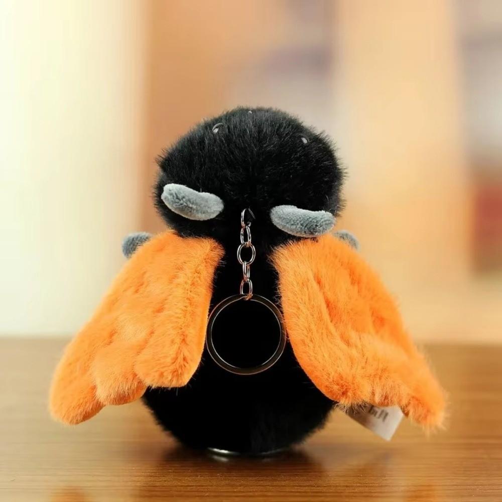 PP Cotton Keychain Pendant Cartoon Stuffed Doll Toy Simulation Insect Pendant  Bag Decor Gift