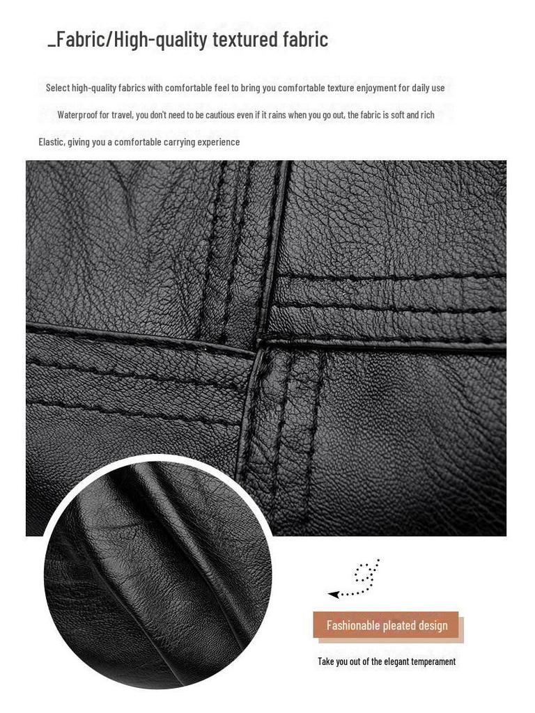 2023 Новая женская плиссированная сумка большой емкости, универсальная сумка через плечо.