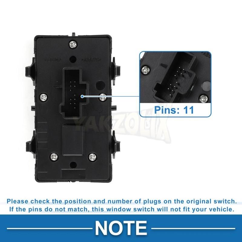 Power Master Window Control Switch for Ford Mondeo MK3 2000 2001 2002 2003 2004 2005 2006 2007 3S7T14A132BA 3S7T-14A132-BA