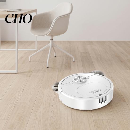 Robot Mop And Vacuum Combo Sweeping Slim Body Compact with Extended Brush Design Lazy Person Cleaning Cleaner USB Charging 3-in-1 for Household Floor