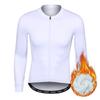 Winter Fleece Riding Bicycle Jersey Solid Men Cycling Clothing Keep Warm Long Sleeve Bicycle Shirt