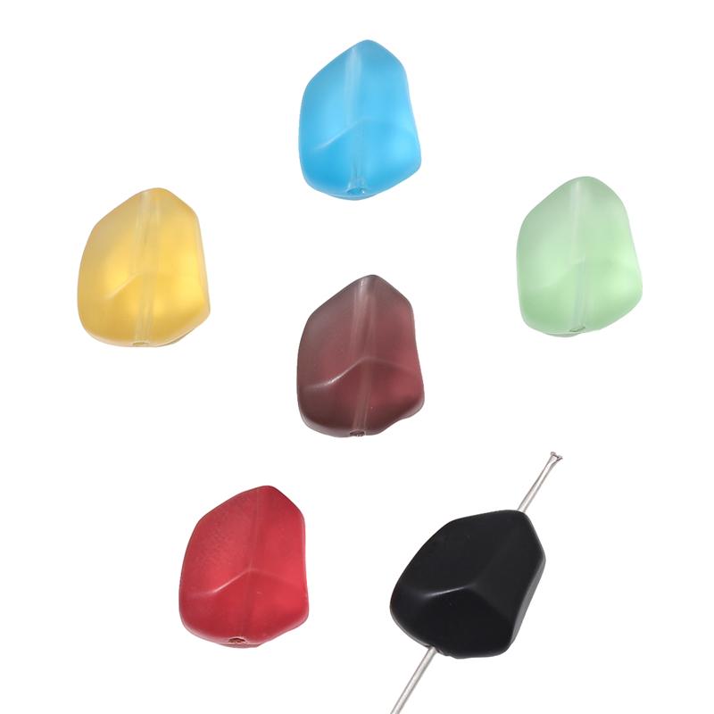 Матовые ограненные бусины из плоского камня из хрустального стекла для изготовления украшений своими руками, разных цветов
