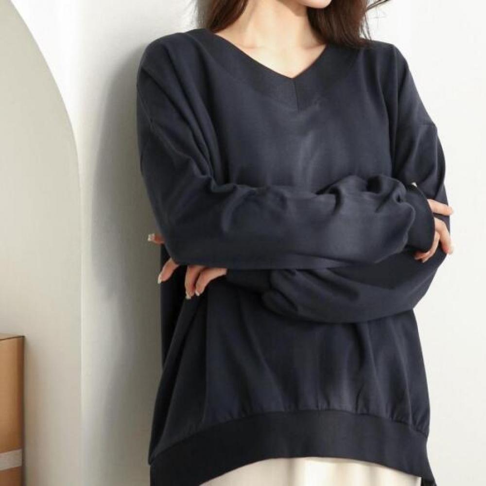 New ArriVals Open Run Big Size V Neck CoTTon T shirT