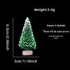 White Mini Christmas Tree Desktop Ornament - Small Christmas Decorations for Window Display