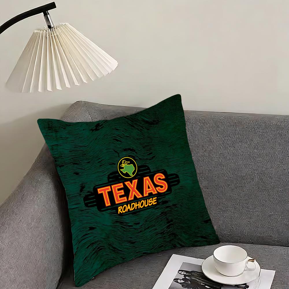Classic TTexas RRoadhouse Cushion Cover Elegant Comfort Pillowcase Sofa Bed Doublesided Printed Invisible Zipper Home Decor
