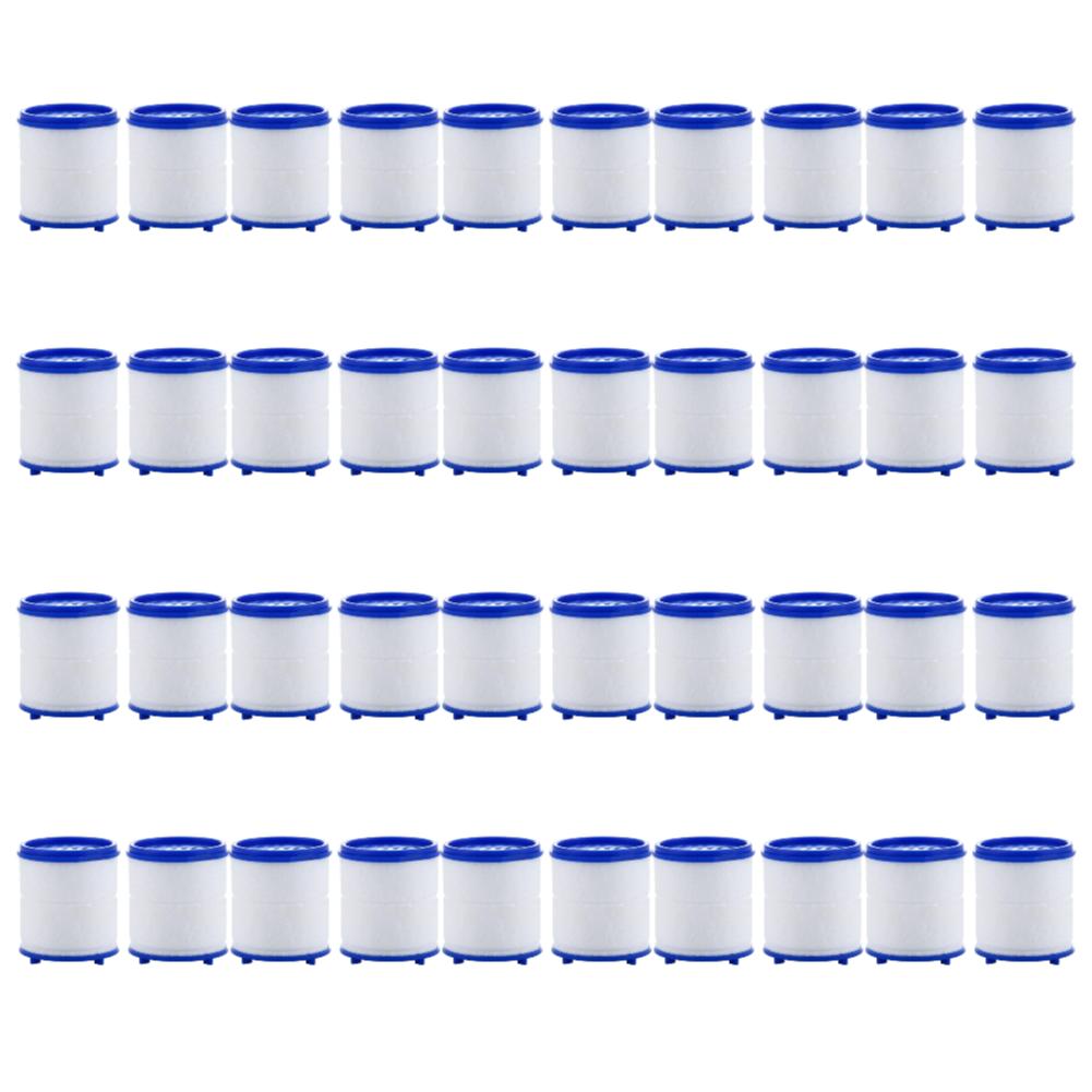 40-2 шт. Фильтрующий элемент для водопроводной воды, удаляет хлор, тяжелые металлы, фильтрует душевую насадку, очищает ванну, смягчает жесткую воду